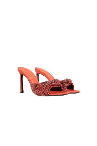 Shop Sergio Rossi Sandals In Mandarine+nykel+hyacinth