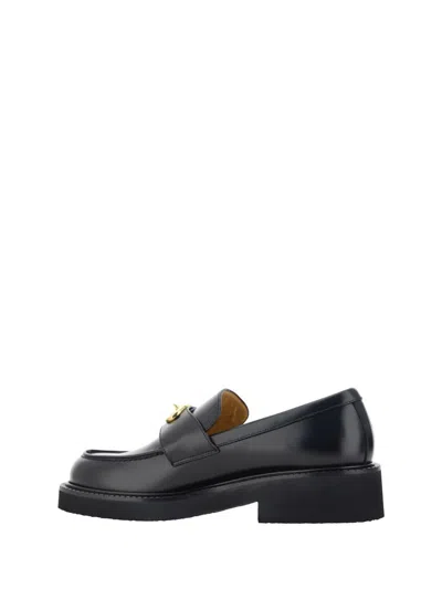 Shop Valentino Garavani Loafers In Black