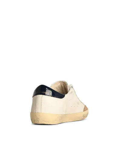 Golden Goose White Leather Sneakers In White