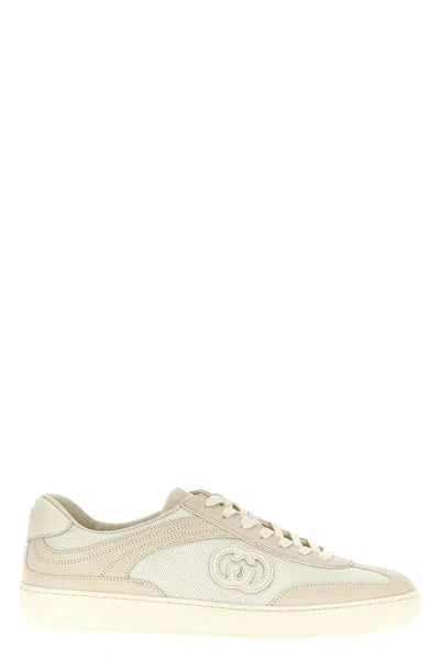 Gucci Interlocking G Sneakers In White