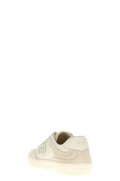 Gucci Interlocking G Sneakers In White