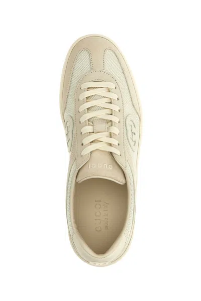Gucci Interlocking G Sneakers In White