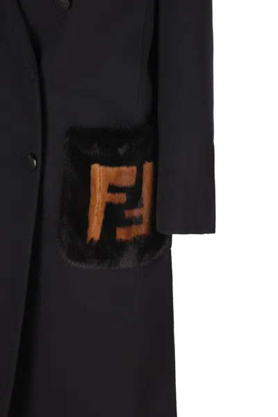 Shop Fendi Jackets In Black