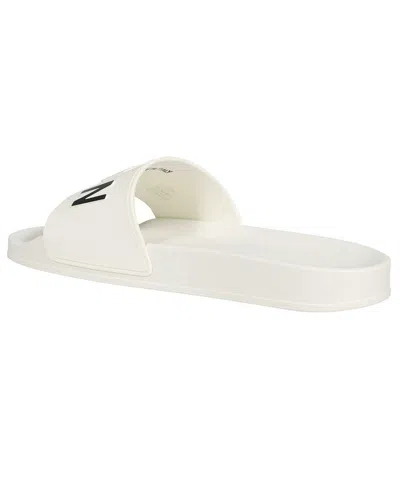 Dsquared2 Logo-print Open-toe Slides In White