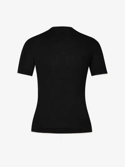 Jacquemus Le T-shirt Tricot Cotton T-shirt In Ribbed Detail On The Side
