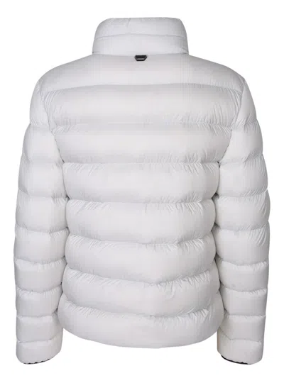 Moncler Cerces Logo Puffer Jacket In White