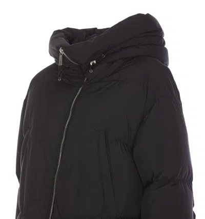 Moorer Black Down Jacket In Black