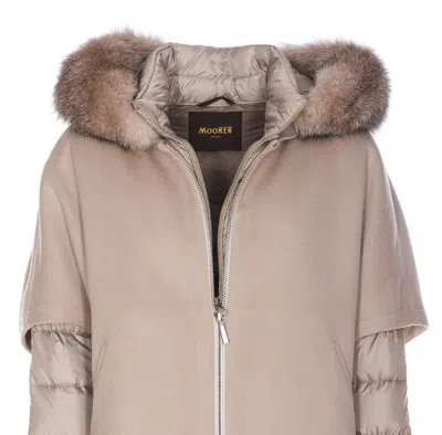 Shop Moorer Coats In Beige