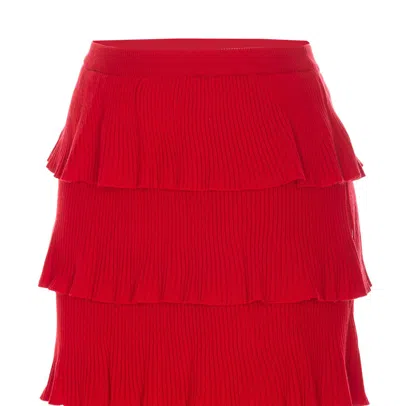 Shop Moschino Skirts In Red