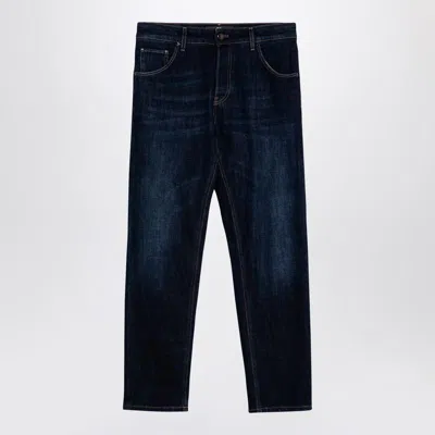 Shop Pt Torino Denim Regular Dark Denim Jeans In Blue