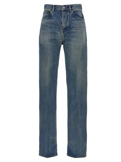 Shop Saint Laurent 'benjamin Blue' Jeans