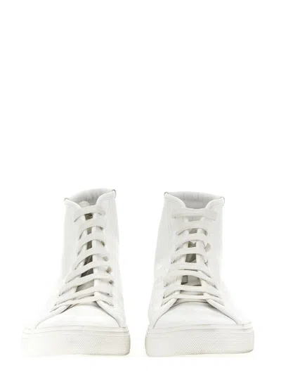 Shop Saint Laurent Malibu Media Sneaker In White