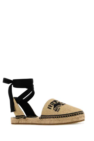 Shop Ferragamo Salvatore  Espadrillas In Beige O Tan