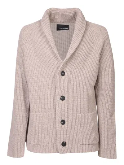 Shop Tagliatore Cardigans In Beige