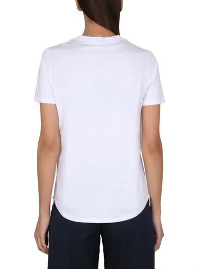 S Max Mara Crewneck T-shirt In White
