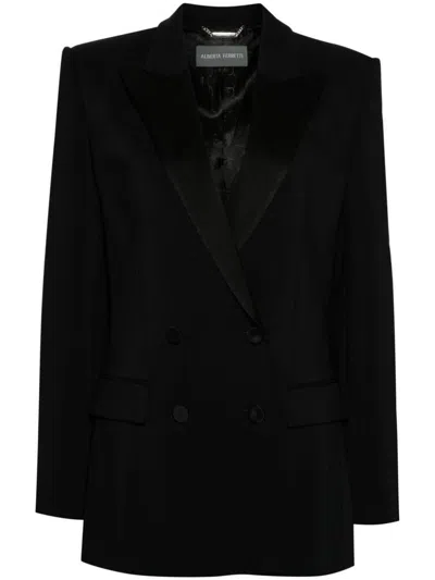 Shop Alberta Ferretti Cady Viscose Stretch Jacket Clothing In Black