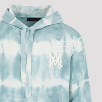 Amiri Tie-dye Distressed Hoodie In Blue