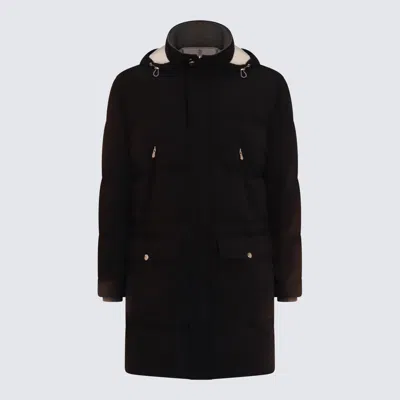 Brunello Cucinelli Black Down Jacket In Black