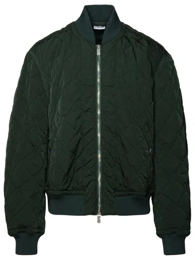 Burberry Quilted Zip-up Bomber Jacket In Green