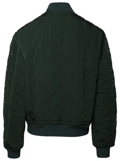 Burberry Quilted Zip-up Bomber Jacket In Green