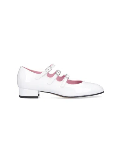 Carel Paris Ariana Patent Leather Mary Janes Ballet Flats In White