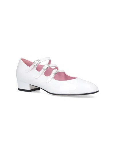 Carel Paris Ariana Patent Leather Mary Janes Ballet Flats In White