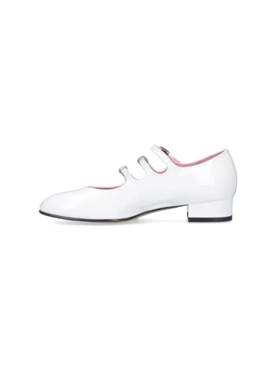 Carel Paris Ariana Patent Leather Mary Janes Ballet Flats In White