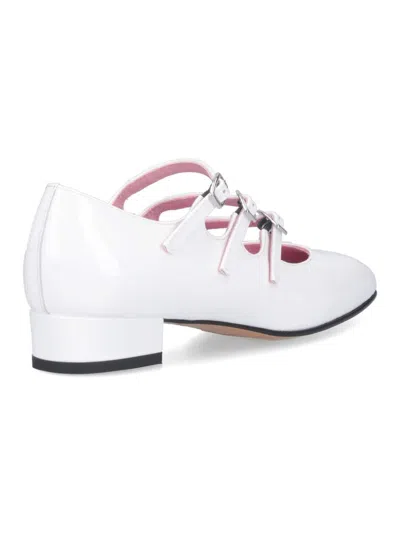 Carel Paris Ariana Patent Leather Mary Janes Ballet Flats In White