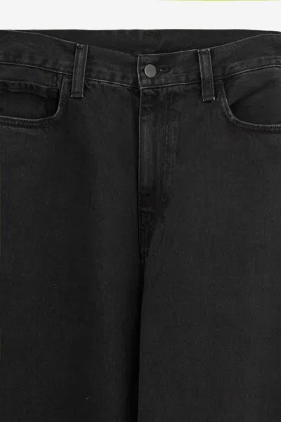 Carhartt "landon" Denim Pants Straight Leg In Black