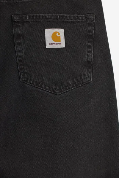 Carhartt "landon" Denim Pants Straight Leg In Black