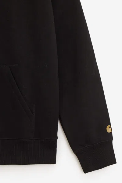 Carhartt Embroidered-logo Cotton-blend Jacket In Black