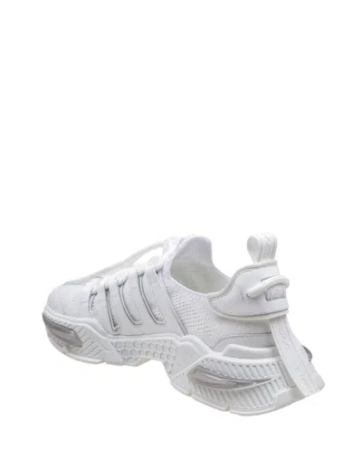 Shop Dolce & Gabbana Airmaster Sneaker In Nylon In White