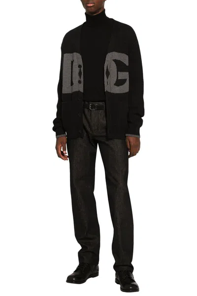 Shop Dolce & Gabbana Sweaters In Darkest Gray 3