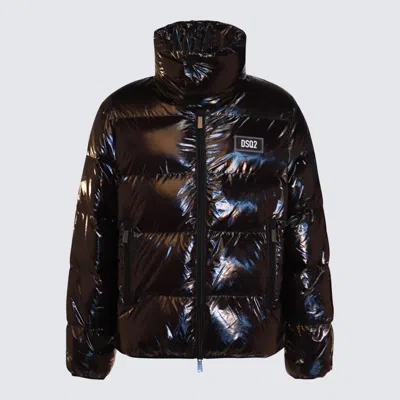 Dsquared2 Black Down Jacket In Black