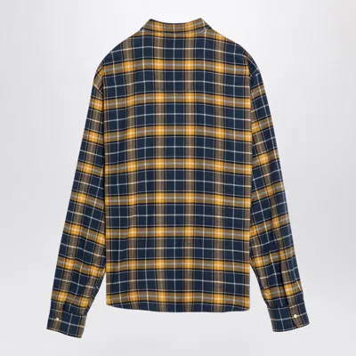 Shop Dsquared2 Blue/yellow Chequered Shirt In Multicolor