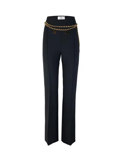 Shop Elisabetta Franchi Pants In Black