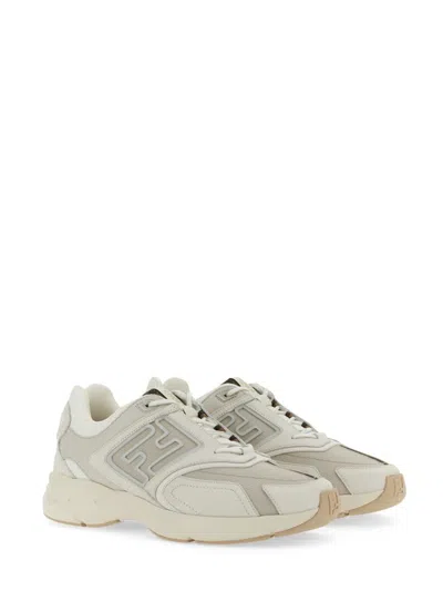 Shop Fendi Sneaker Faster Trainer In White