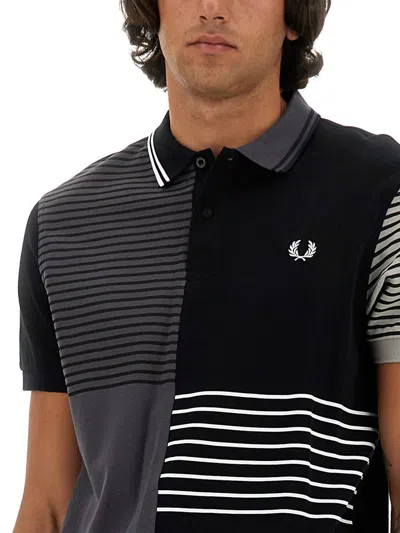 Shop Fred Perry X Beams Polo With Logo In Black