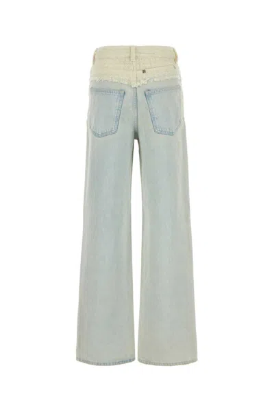 Givenchy 4g Logo Oversized Jeans In Blue