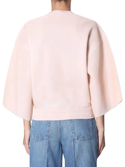 Shop Givenchy Shirt With Puffed Sleeves In Pink