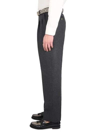 Shop Gucci Cashmere Pants In Grey