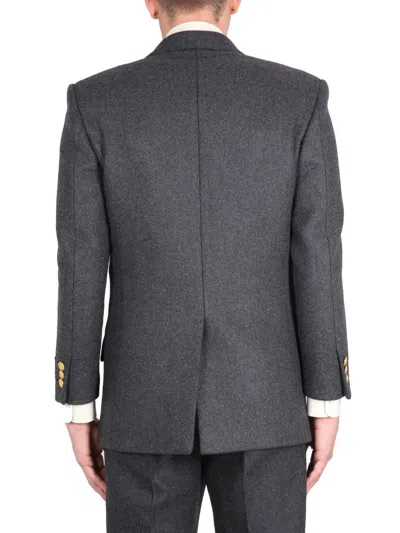 Shop Gucci Elegant Cashmere Jacket In Grey