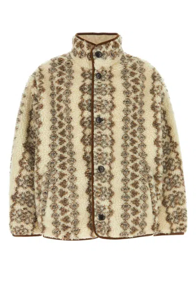 Isabel Marant Madeo Oversize Fleece Jacket In Printed