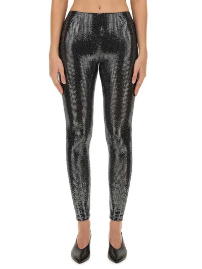 Shop Isabel Marant Joshua Shiny Trousers In Black