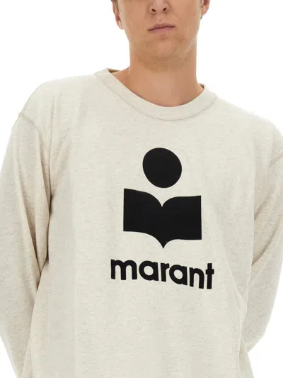 Shop Isabel Marant Mikoy Sweatshirt In Powder