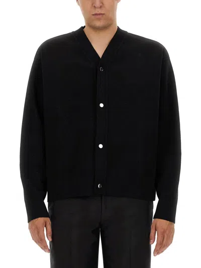 Shop Jacquemus Cardigan Boutonne In Black