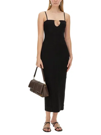 Shop Jacquemus The "sierra" Dress In Black