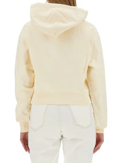 Shop Jacquemus Sweatshirt With Logo In Yellow