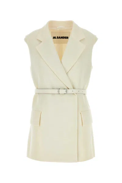 Shop Jil Sander Jackets And Vests In White