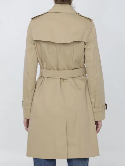 Shop Burberry Kensington Heritage Trench Coat In Yellow